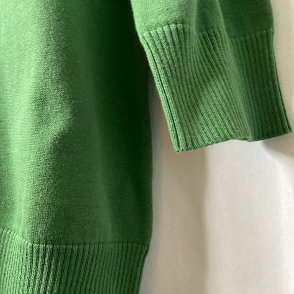 NWOT L.L.Bean classic women’s pea green button front cardigan. SZ M - Picture 3 of 9